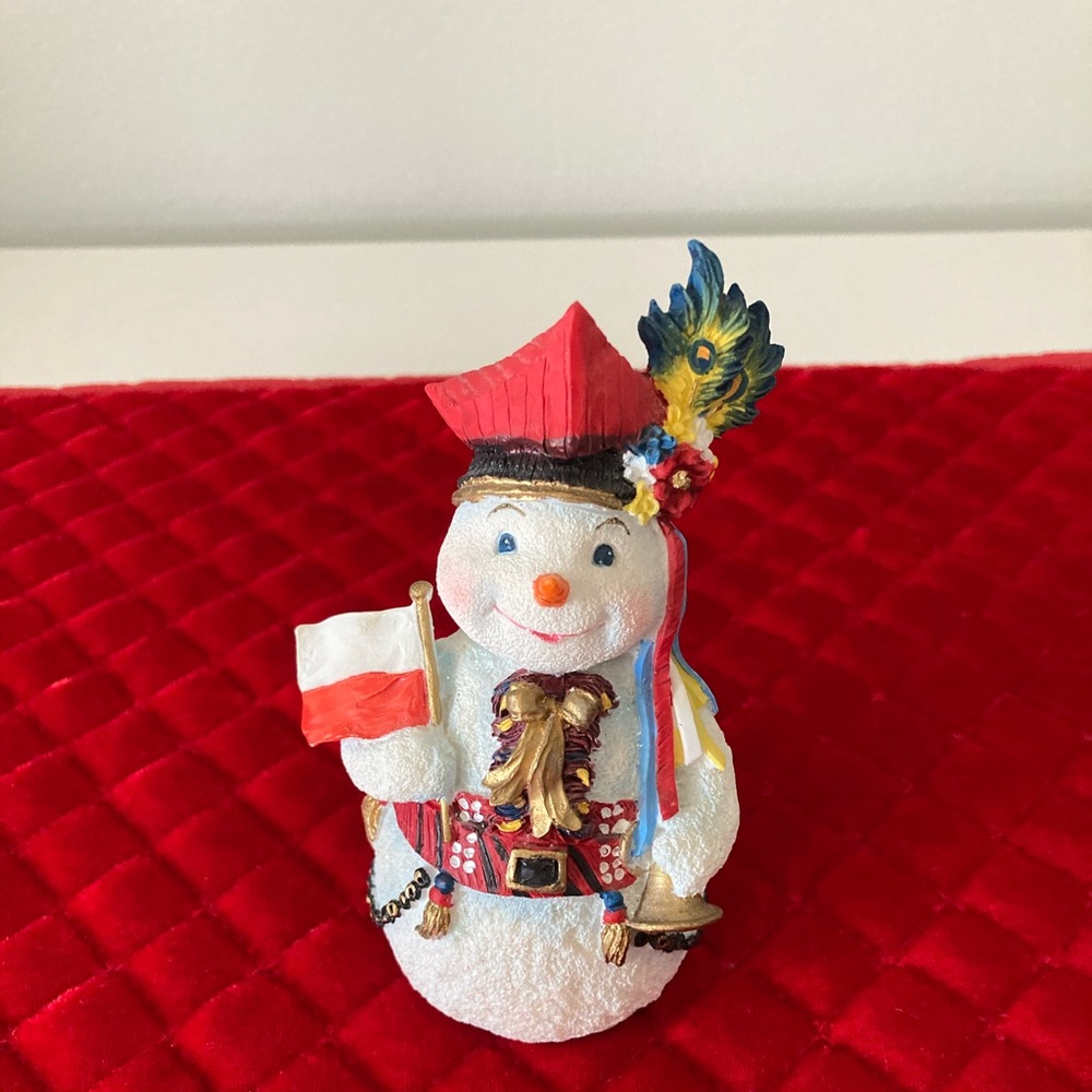 Roman Inc. “Polish” resin snowman figurine